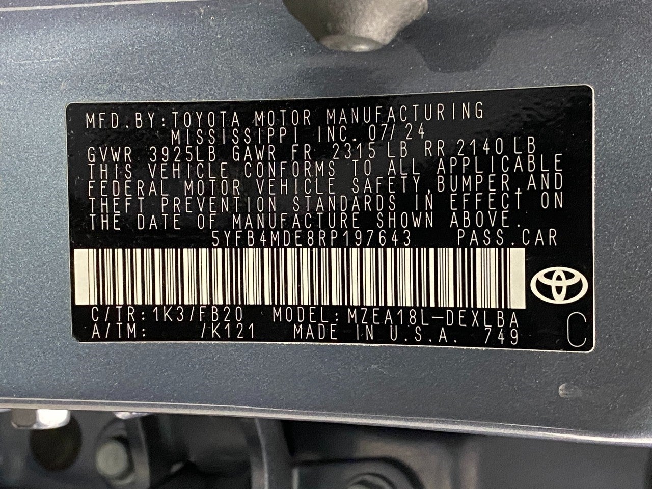 2024 Toyota Corolla LE CVT