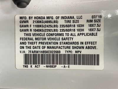 2019 Honda CR-V EX-L 2WD