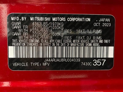 2024 Mitsubishi Outlander Sport S 2.0 AWC