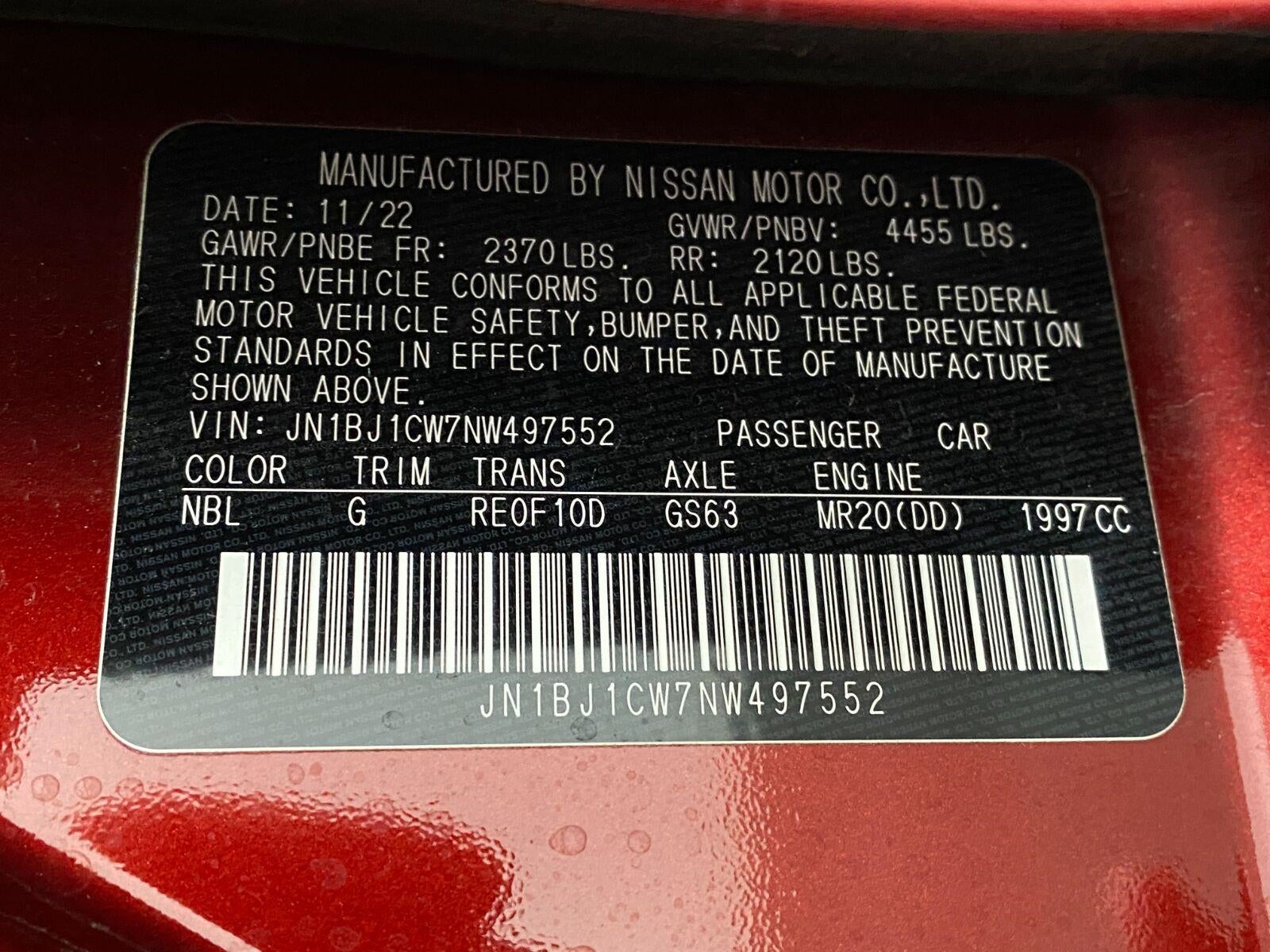 2022 Nissan Rogue Sport AWD SL