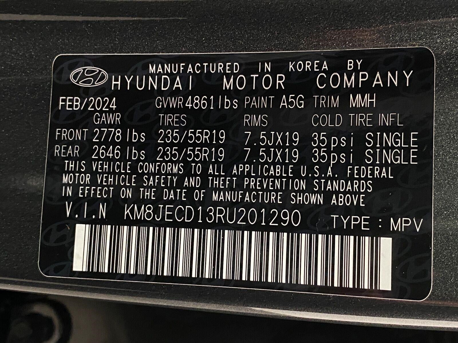 2024 Hyundai TUCSON Hybrid Limited AWD