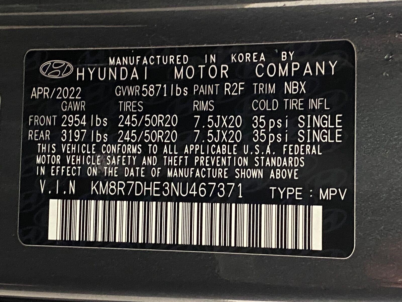 2022 Hyundai PALISADE Calligraphy AWD