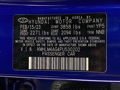 2023 Hyundai ELANTRA SEL IVT