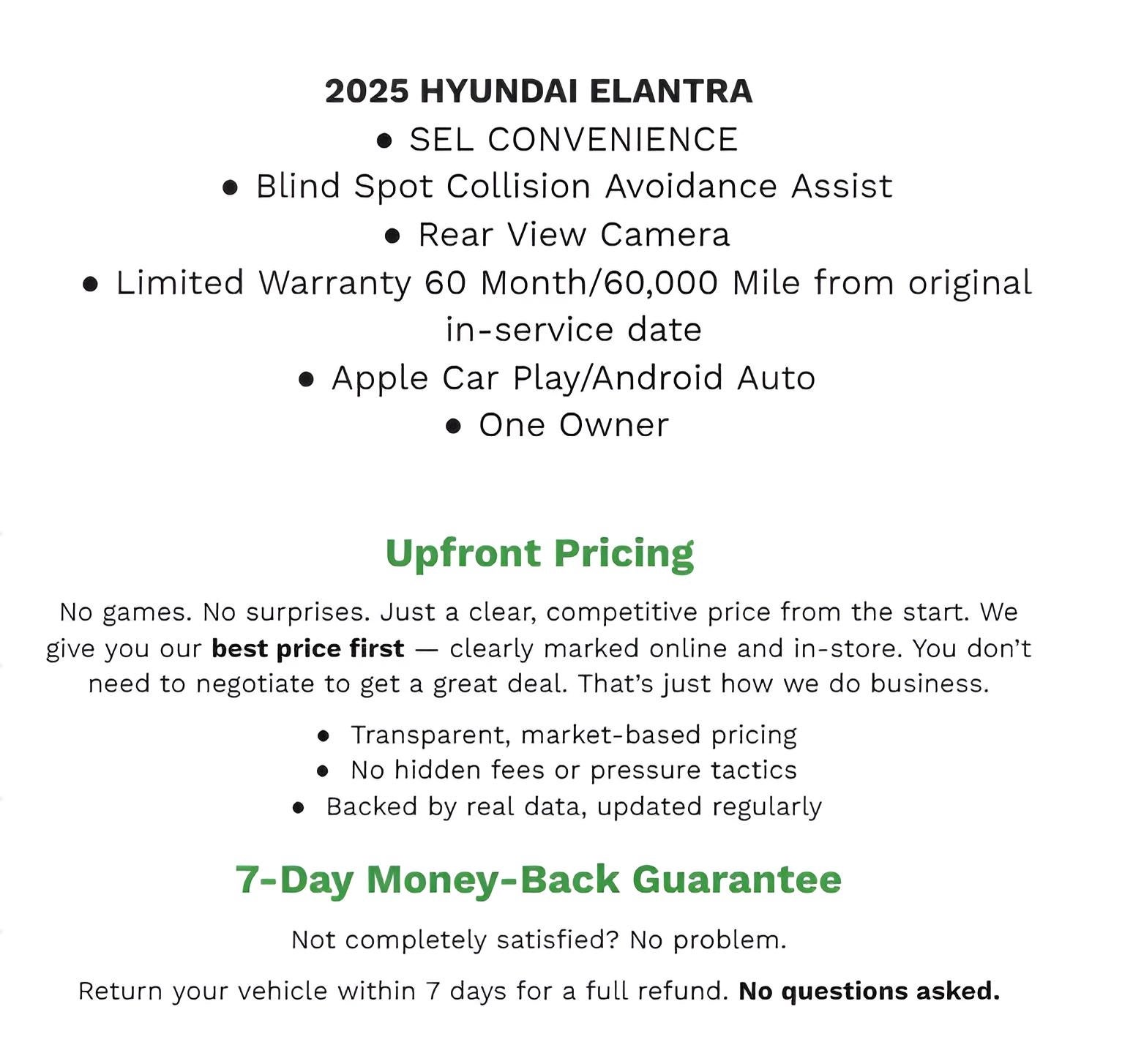 2025 Hyundai ELANTRA SEL Convenience IVT