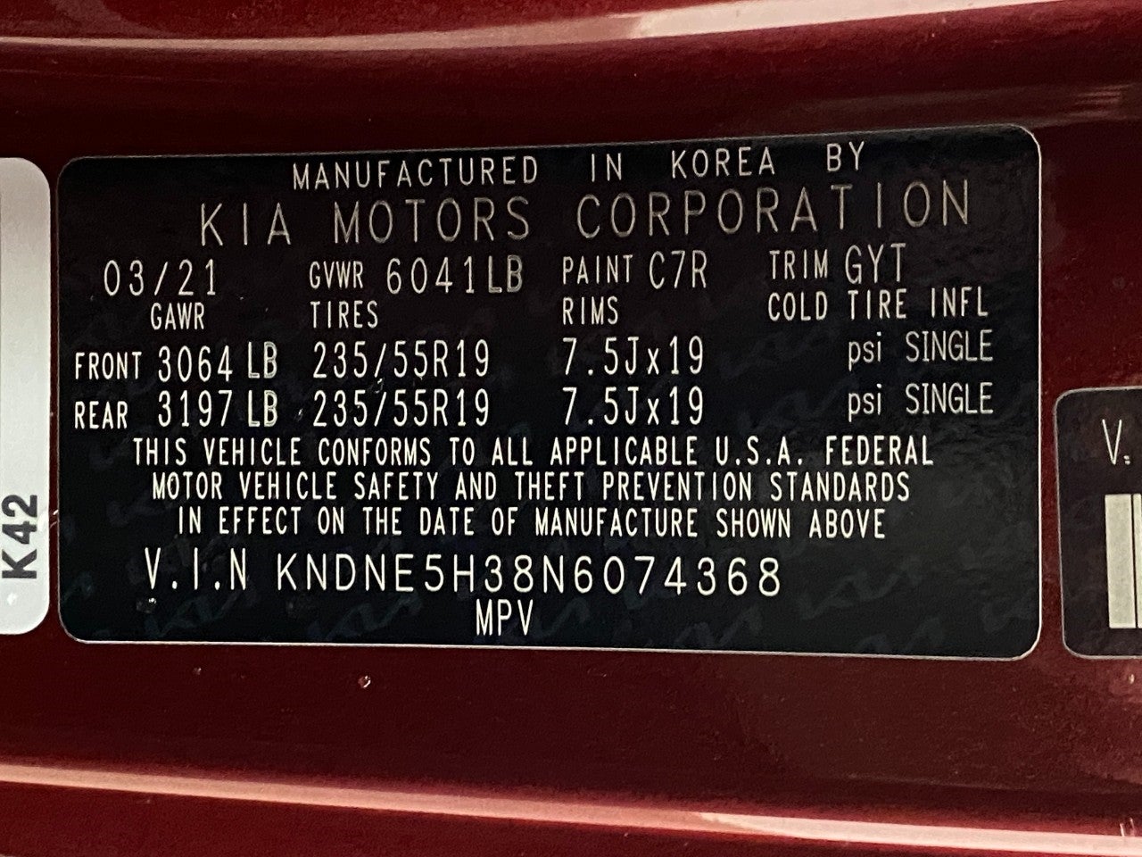 2022 Kia Carnival SX FWD