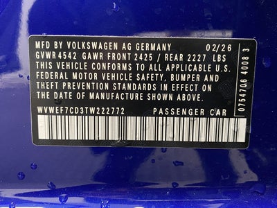2026 Volkswagen Golf R 2.0T DSG