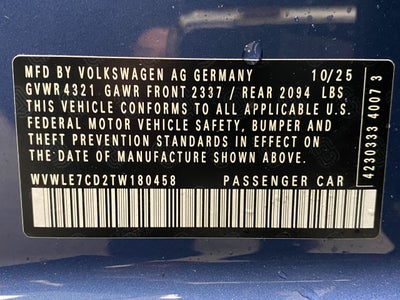 2026 Volkswagen Golf GTI 2.0T S DSG