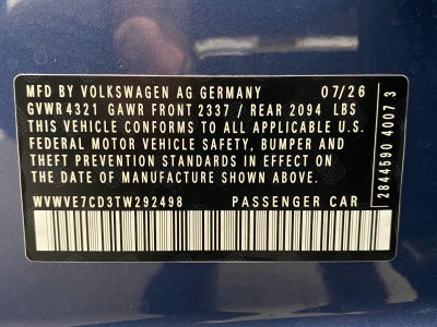2026 Volkswagen Golf GTI 2.0T Autobahn DSG