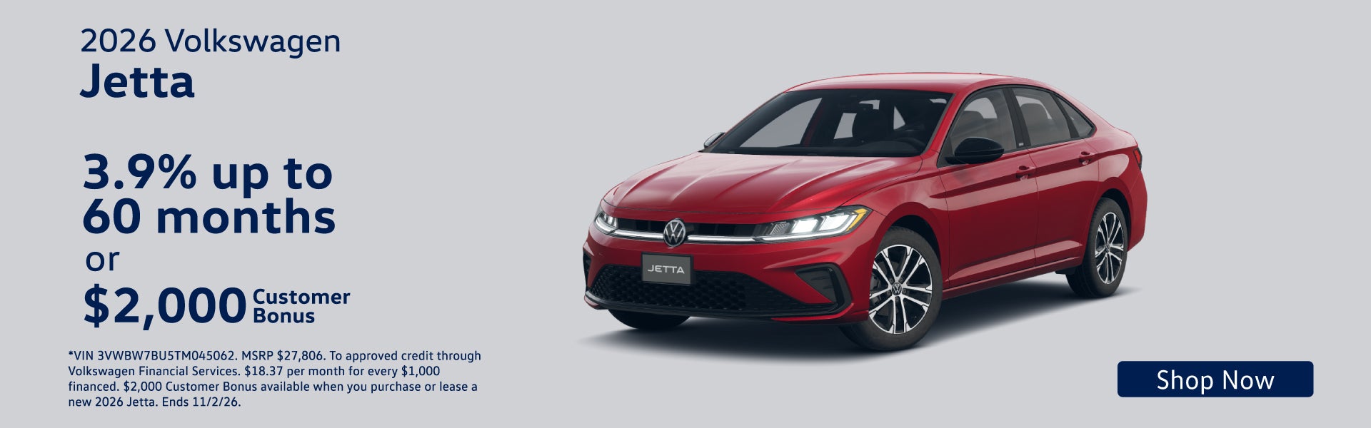 2026 Volkswagen Jetta
