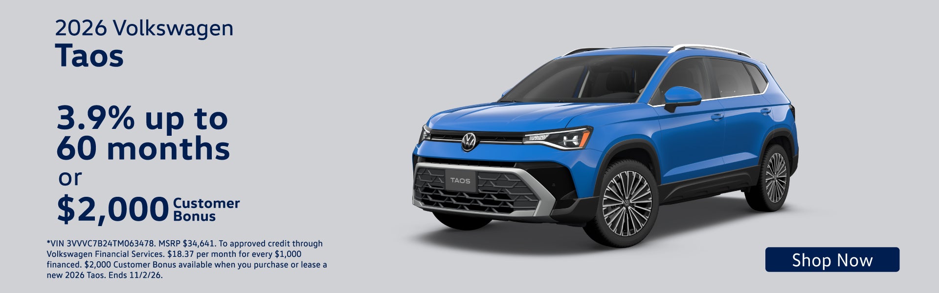 2026 Volkswagen Taos