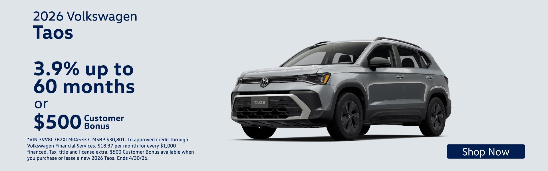 2026 Volkswagen Taos